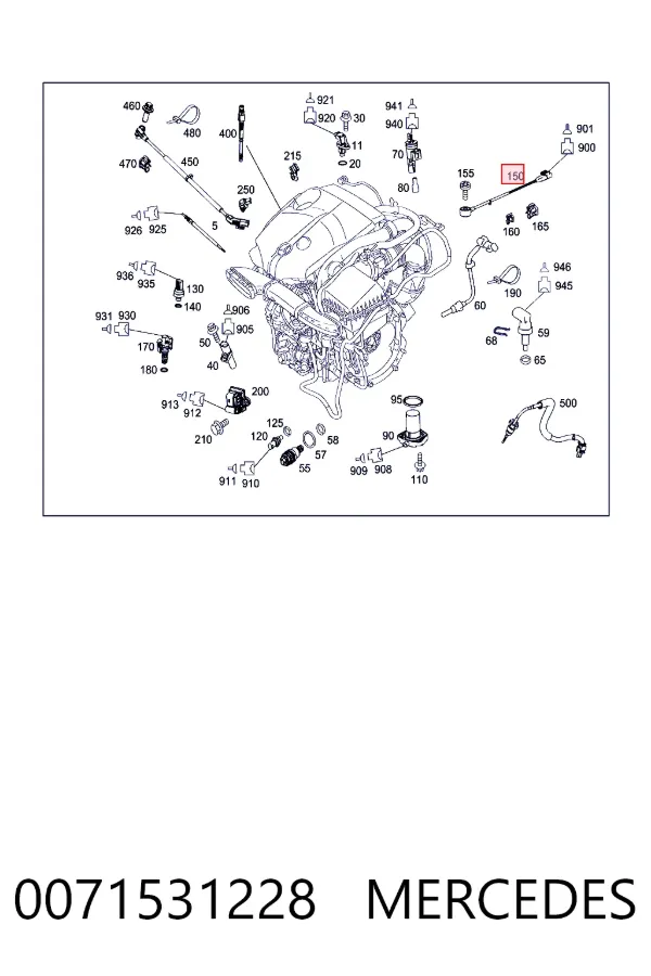 Датчик самозаймання Mercedes A0071531228