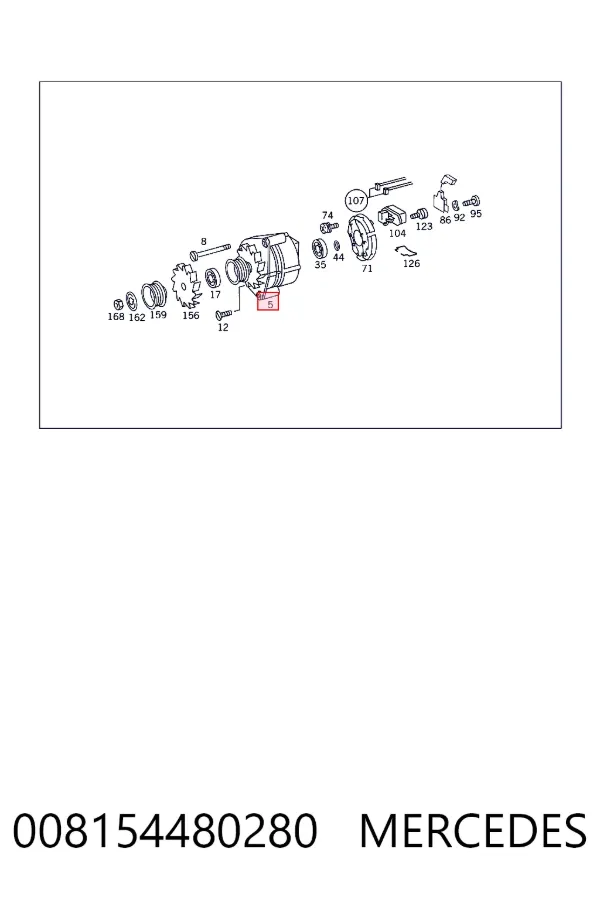 Генератор A0081544802 Mercedes