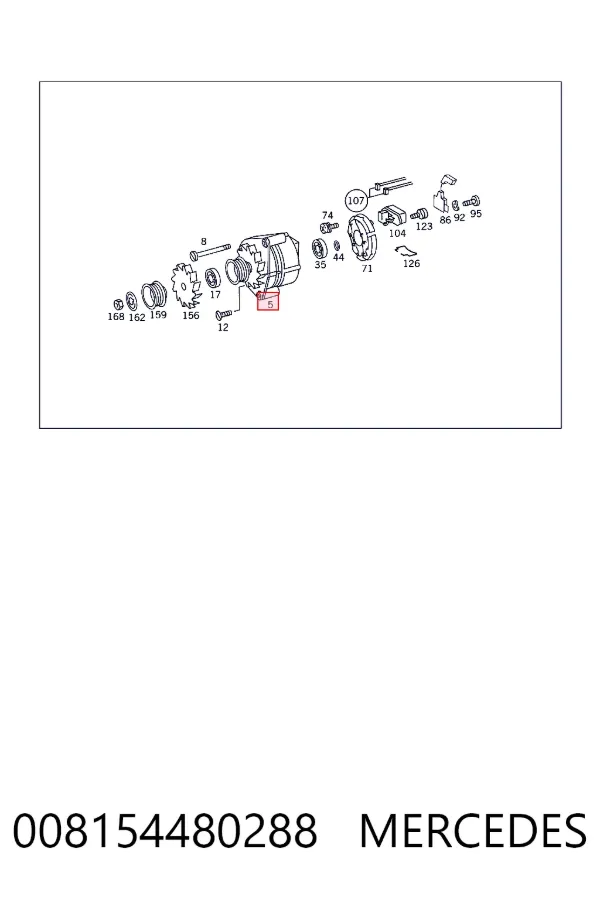 Генератор A0081544802 Mercedes