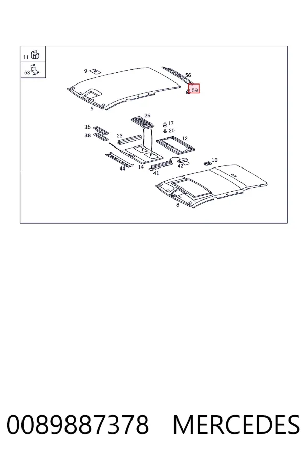 Купити A0089887378 Mercedes 