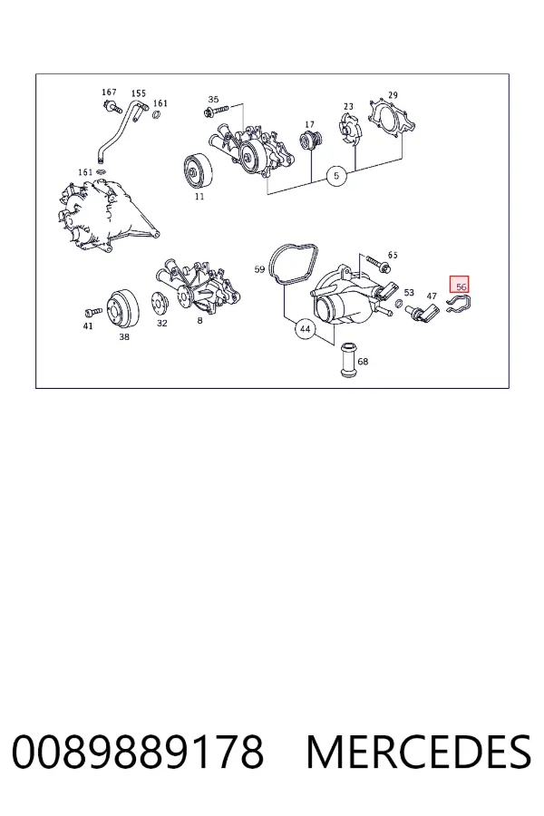  Mercedes A0089889178