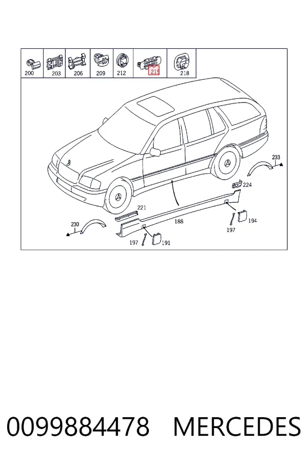  Mercedes A0099884478 ціна, від 1.57 USD