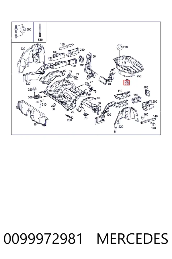  A0099972981 Mercedes