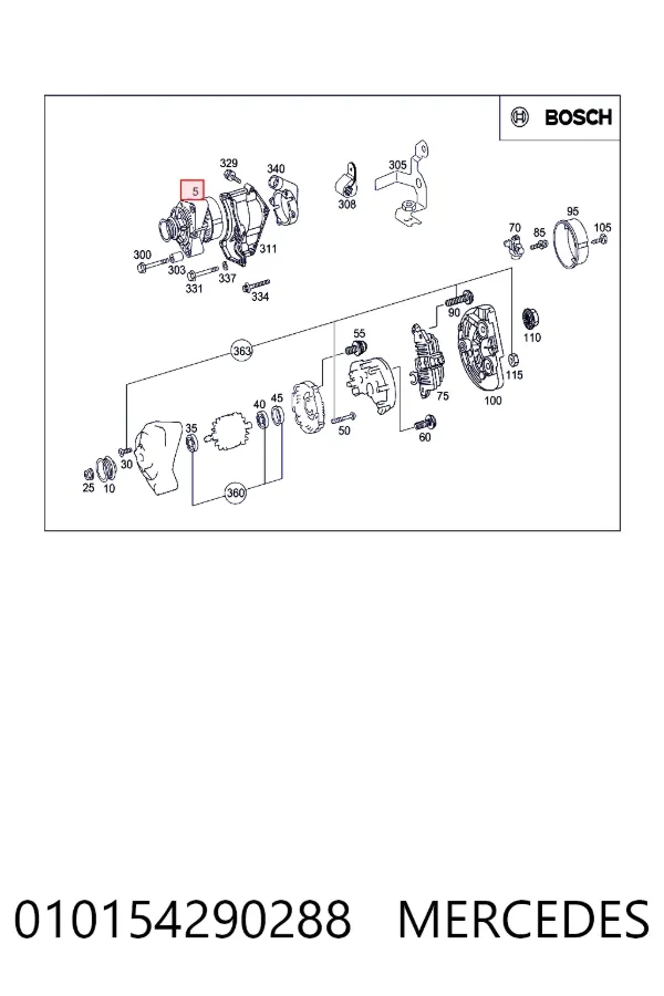 A0101542902 Mercedes Авто генератор