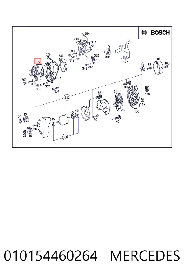 A0101544602 Mercedes Авто генератор