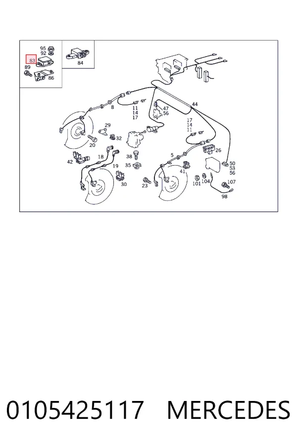 A0105425117 Mercedes 