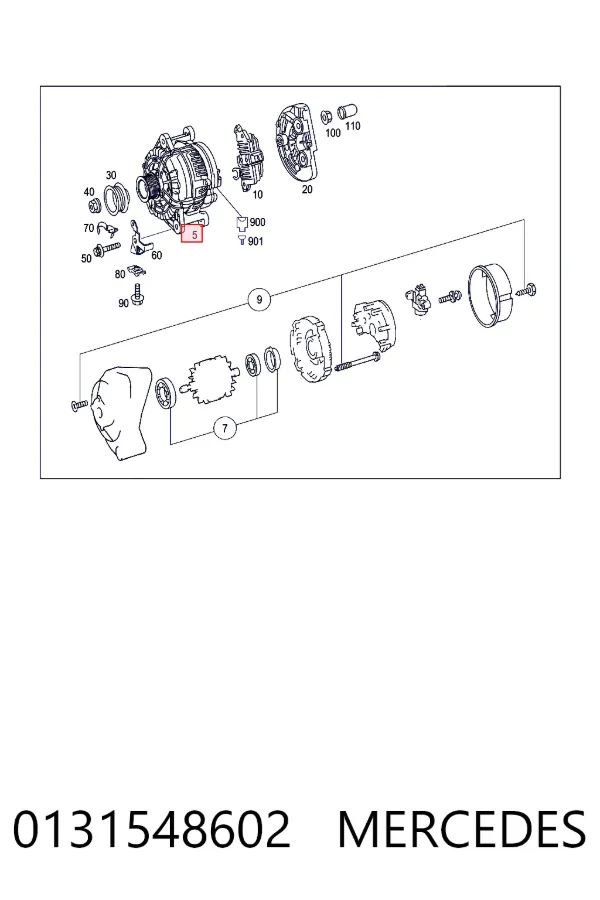 Купити A0131548602 Mercedes Генератор