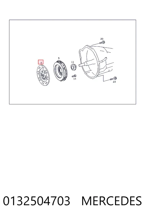 Диск зчеплення A0132504703 Mercedes