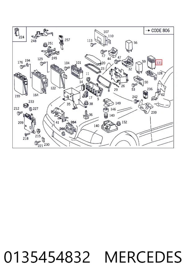 Купити A0135454832 Mercedes Блок керування EGR