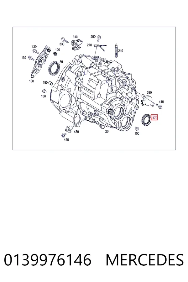 Сальник півосі Mercedes A0139976146