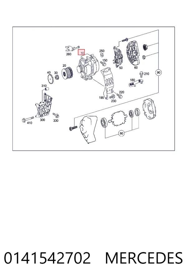 Купити A0141542702 Mercedes Генератор