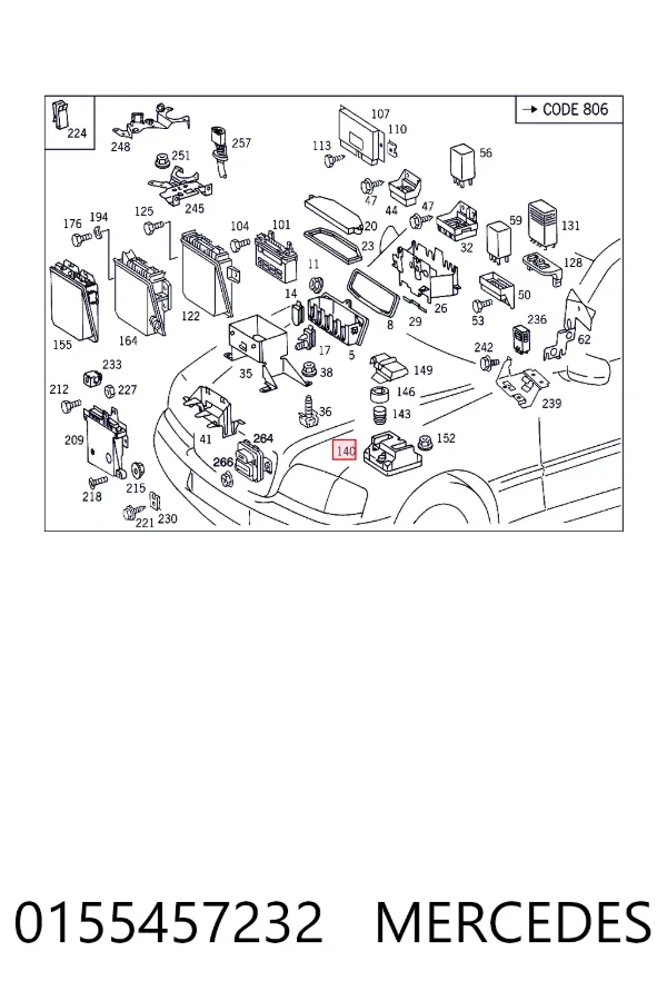 A0155457232 Mercedes Модуль запалювання, комутатор