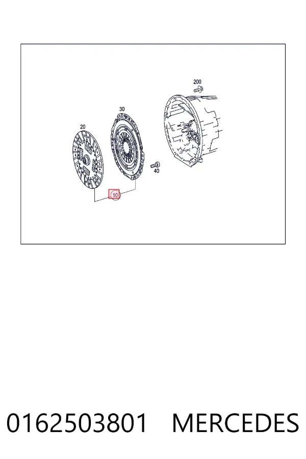 Зчеплення A0162503801 Mercedes