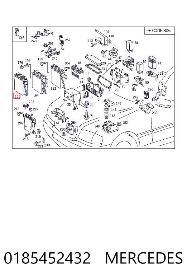 A0185452432 Mercedes Блок електронного управління