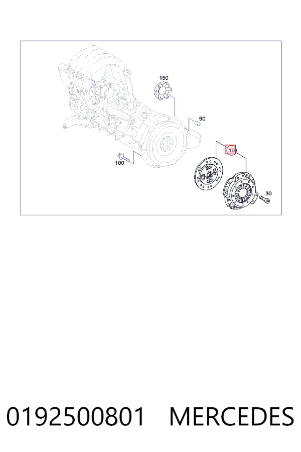 Зчеплення A0192500801 Mercedes
