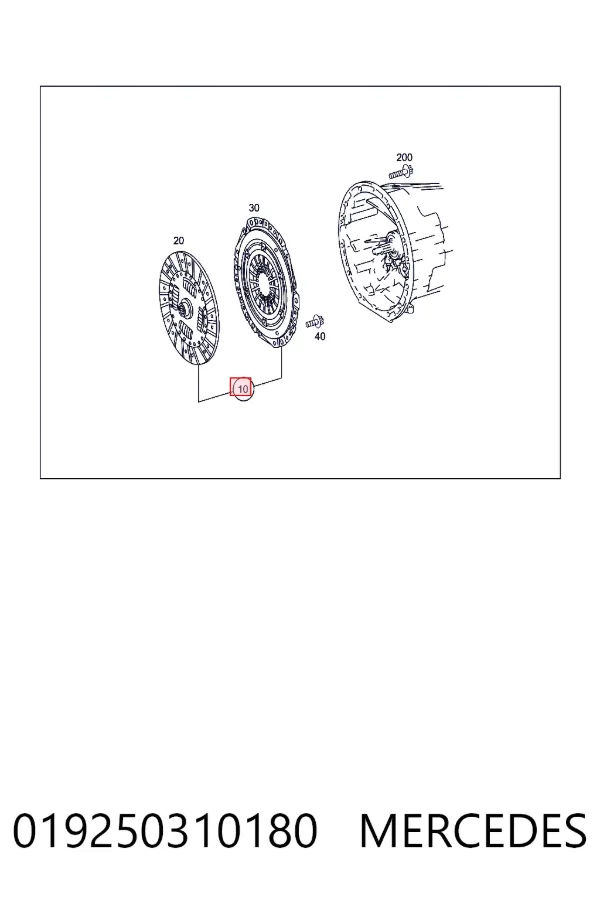 Зчеплення A0192503101 Mercedes