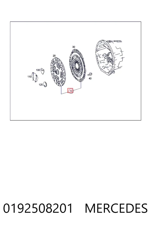 Комплект зчеплення  Mercedes A0192508201
