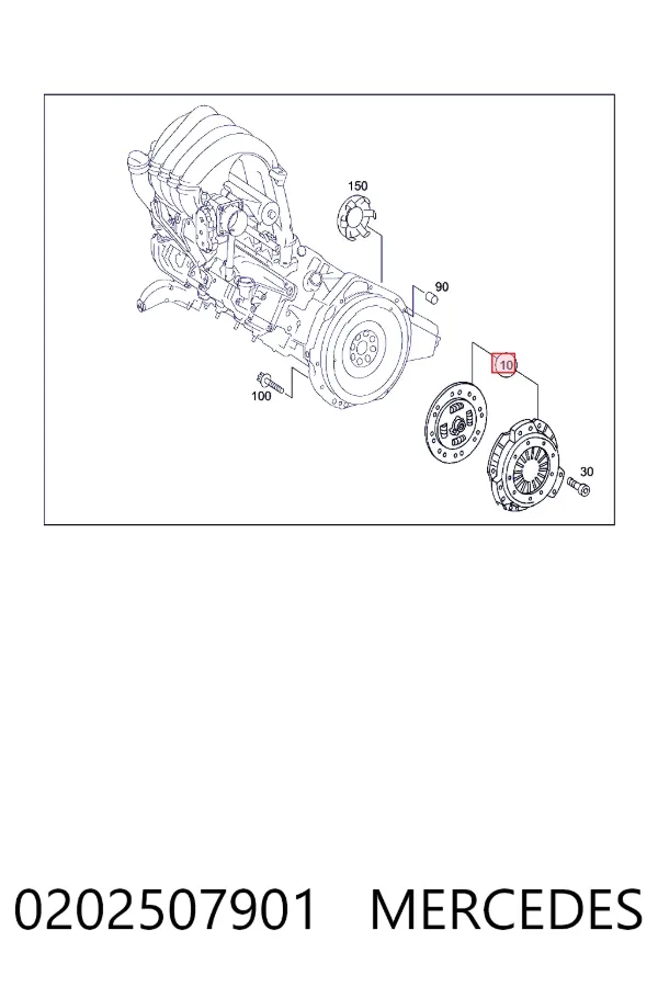 Зчеплення A0202507901 Mercedes