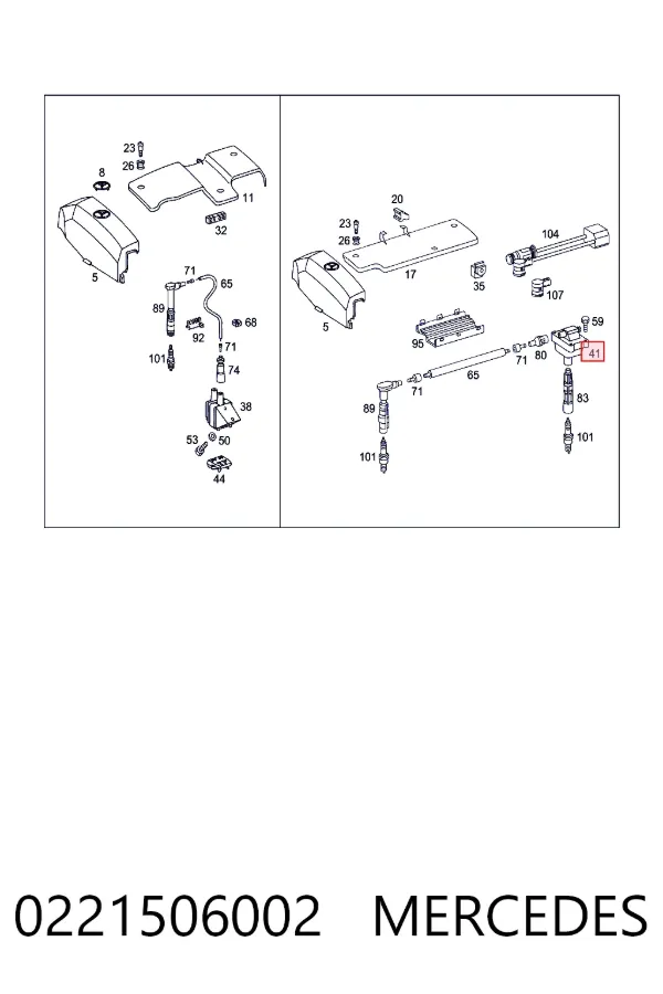 Купити A0221506002 Mercedes Котушка запалювання