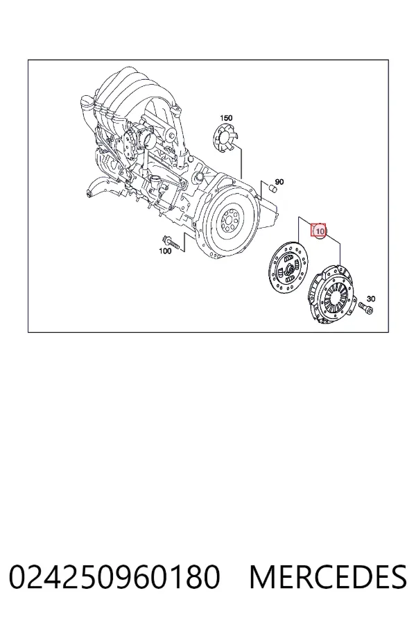 Зчеплення A0242509601 Mercedes