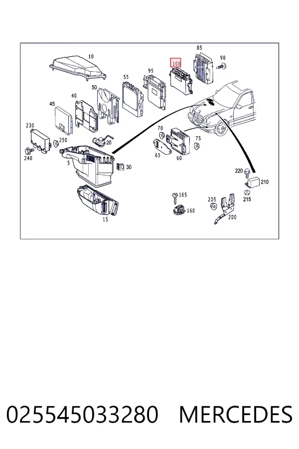 A0255450332 Mercedes ЕБУ АКПП
