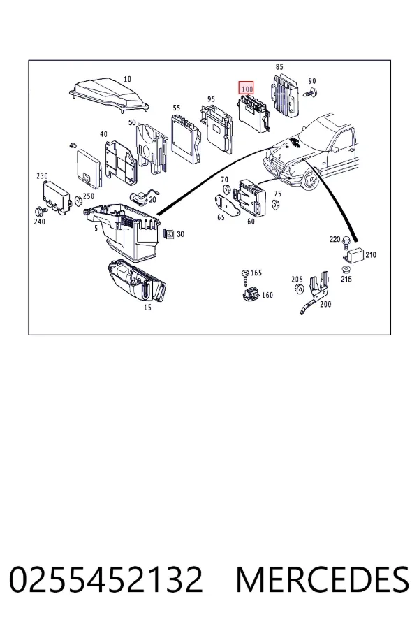 Mercedes A0255452132 ціна, від 130.92 USD