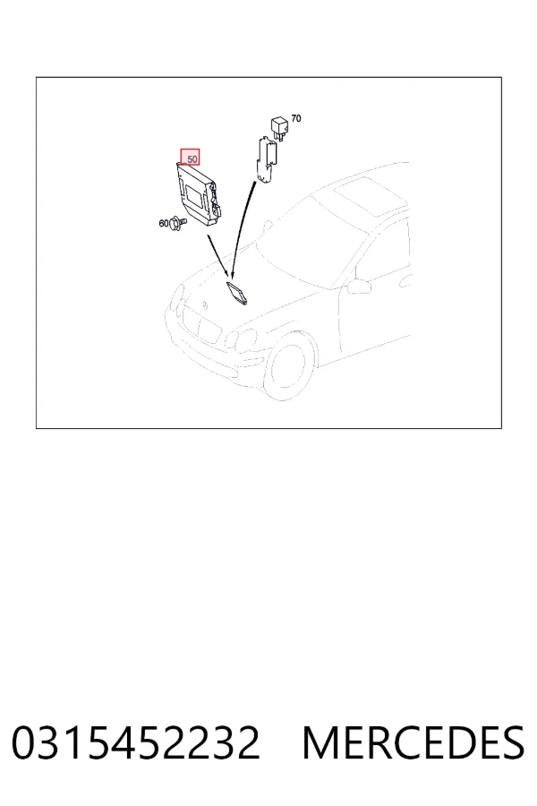 Блок керування сигналами SAM Mercedes A0315452232 ціна, від  USD