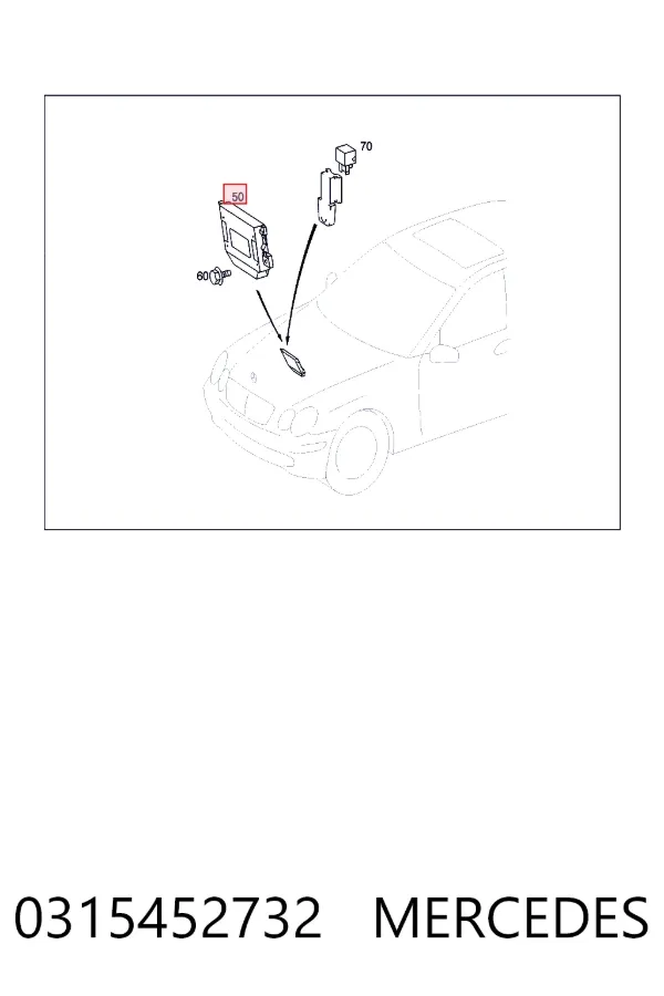 Блок керування сигналами SAM Mercedes A0315452732 ціна, від  USD