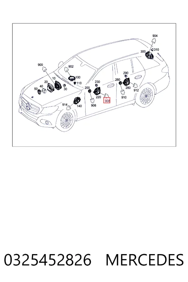  Mercedes A0325452826 ціна, від 2.26 USD
