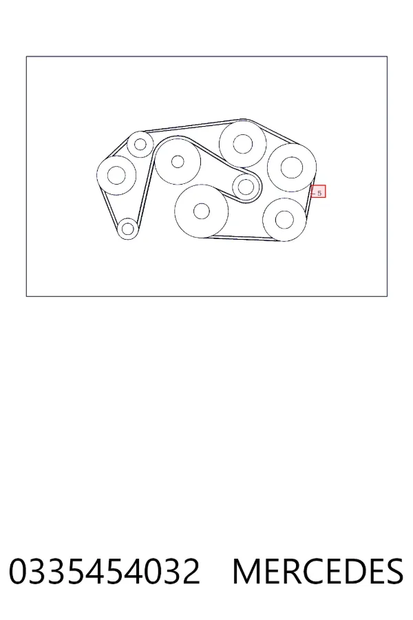 A0335454032 Mercedes Поліклиновий ремінь