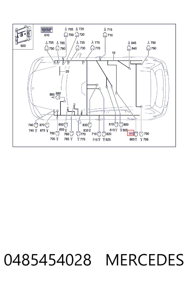  Mercedes A0485454028 ціна, від 5.07 USD