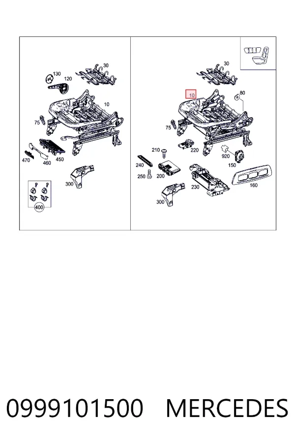 A0999101500 Mercedes 