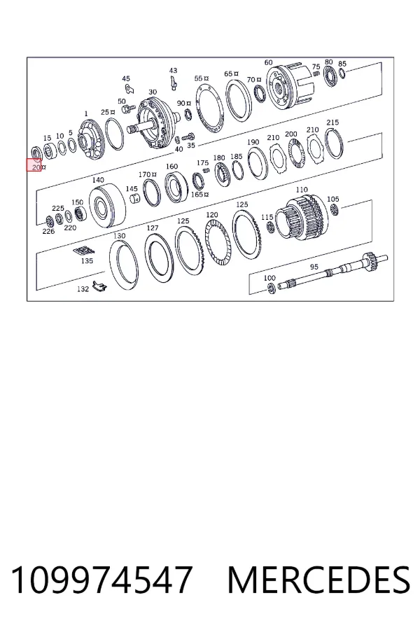 Сальник АКПП/КПП, вхідного/первинного валу A0109974547 Mercedes