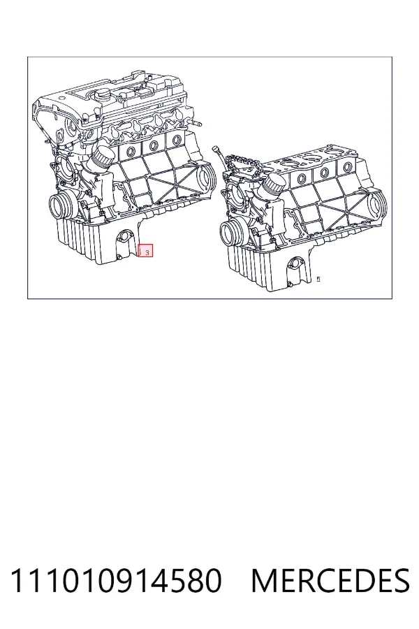 ДВЗ Mercedes A1110109145 ціна, від 3862.41 USD