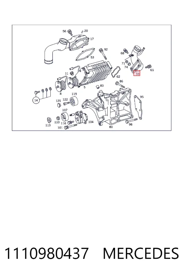  Mercedes A1110980437 ціна, від 13.19 USD