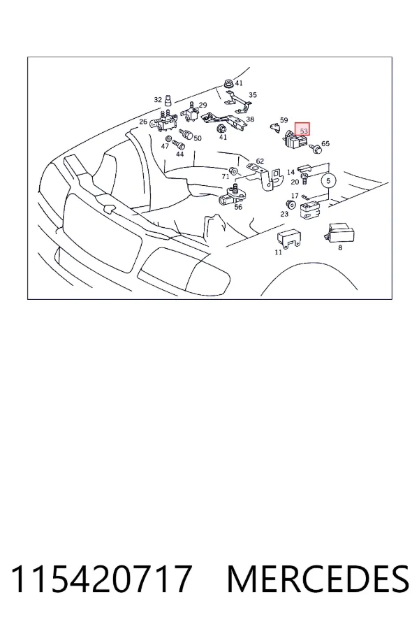 Купити A0115420717 Mercedes Датчик абсолютного тиску