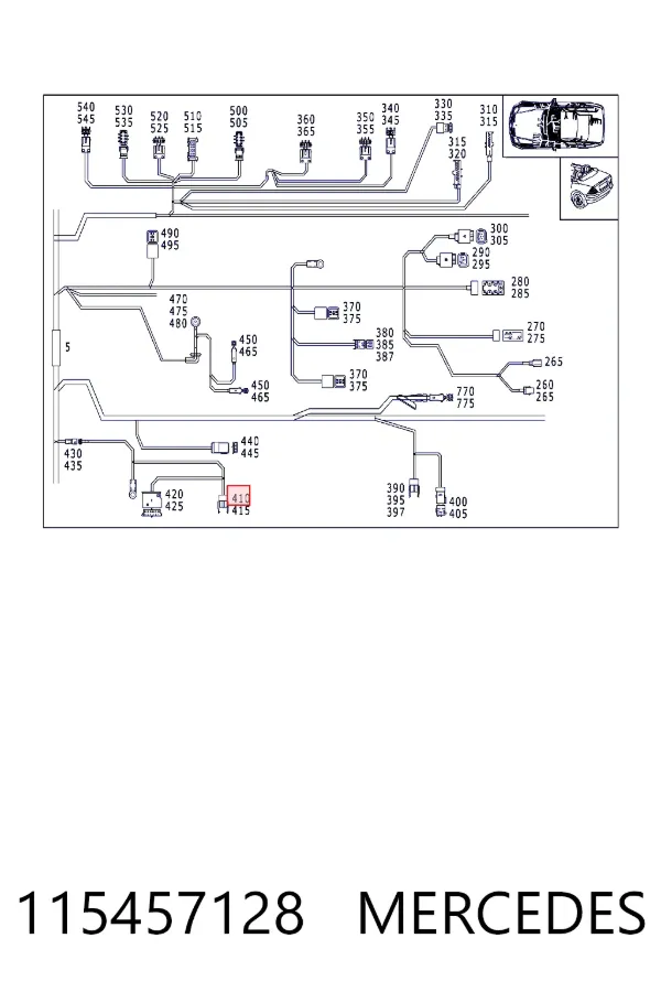 A0115457128 Mercedes 