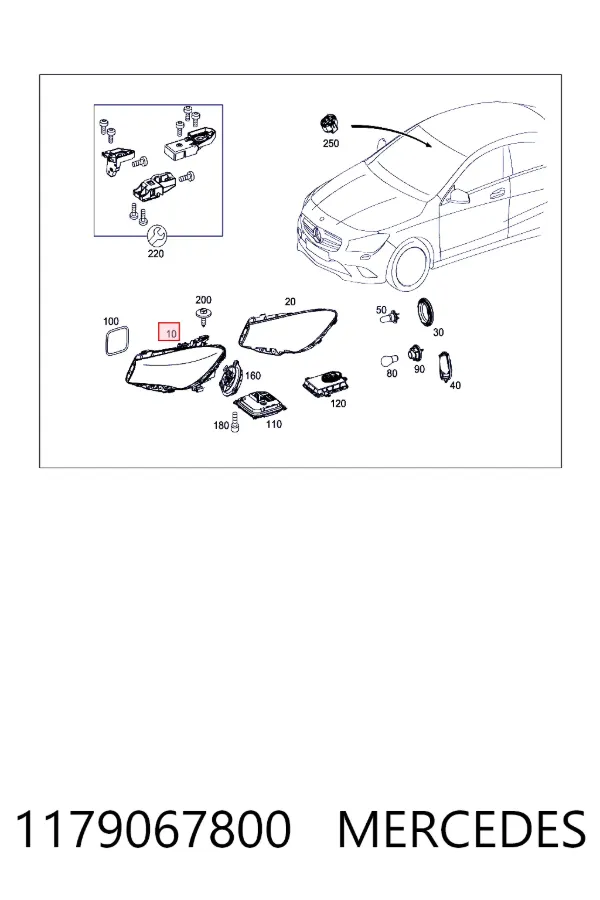 A1179067800 Mercedes Фари