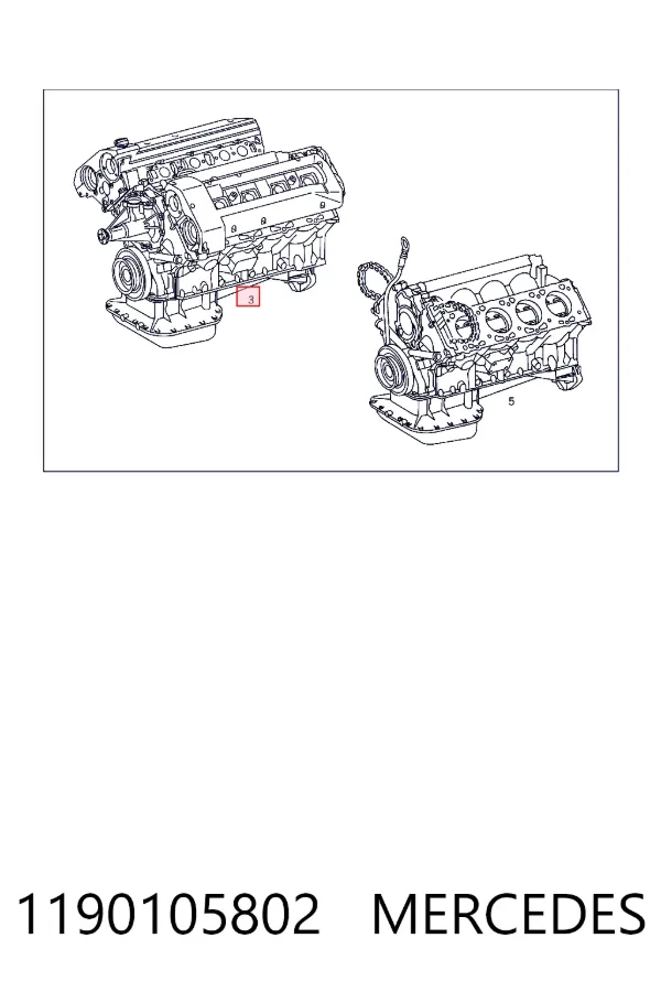 A1190105802 Mercedes Мотор в зборі