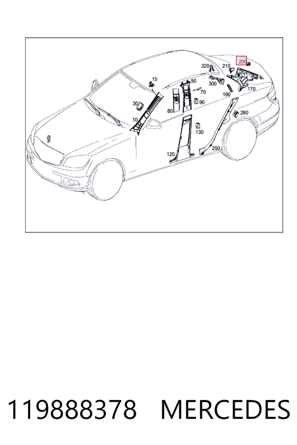  Mercedes A0119888378 ціна, від 3.05 USD