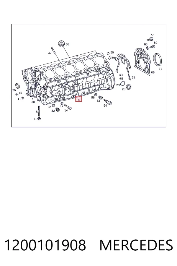 Блок двигуна Mercedes A1200101908 ціна, від  
