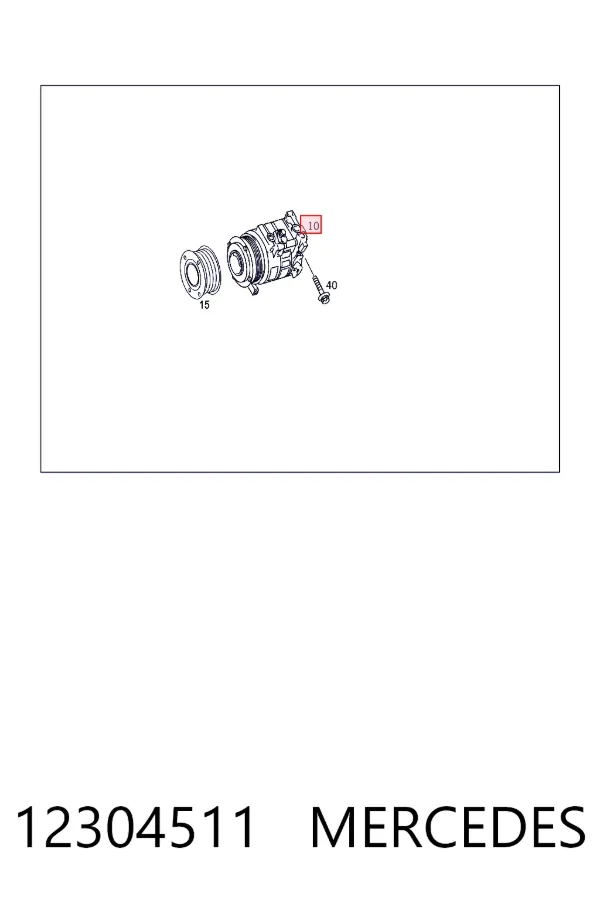 A0012304511 Mercedes Компресор холодоагенту