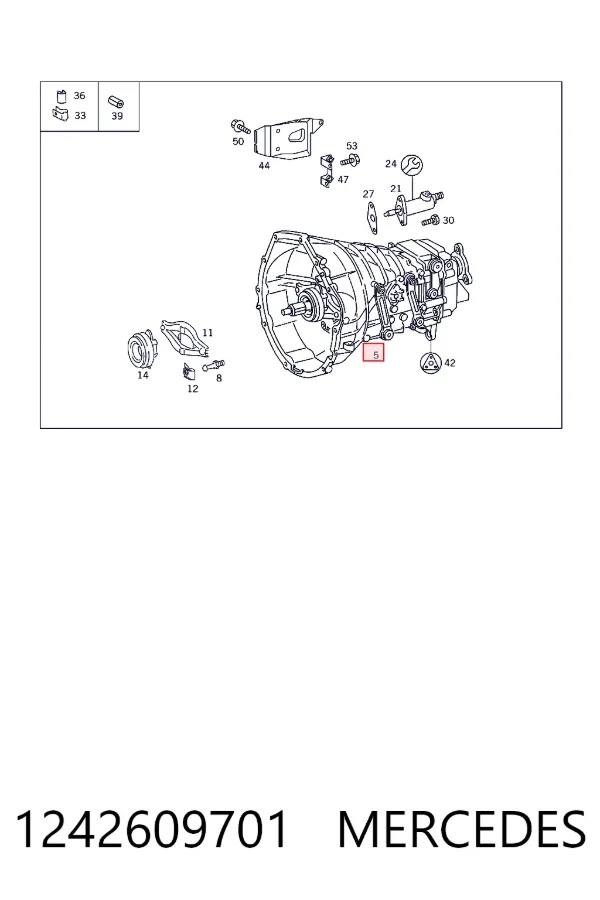 Купити A1242609701 Mercedes Ручна коробка передач