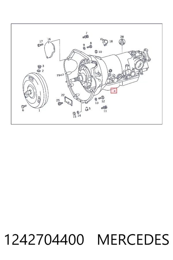 Коробка передач автомат Mercedes A1242704400 ціна, від  