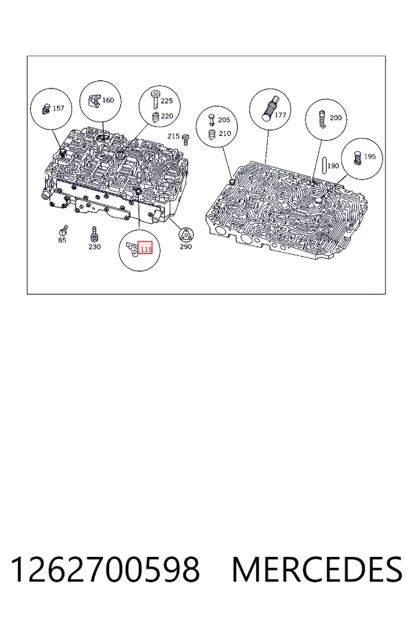 Фільтр АКПП A1262700598 Mercedes