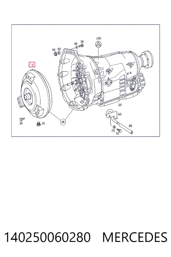 Купити A1402500602 Mercedes Гідротрансформатор автоматичної коробки передач