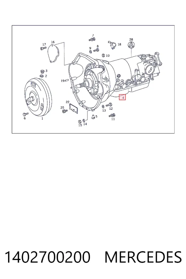 A1402700200 Mercedes Автоматична коробка передач