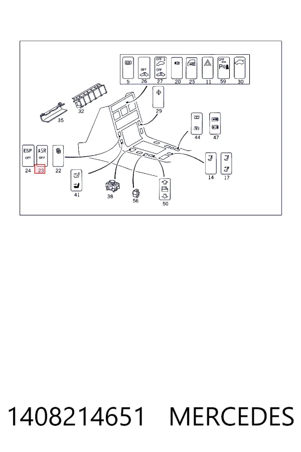 A1408214651 Mercedes 