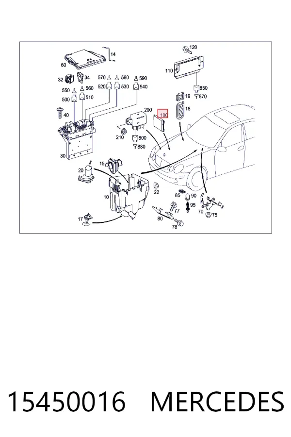 Механізм управління КПП Mercedes A0015450016 ціна, від 50.67 USD