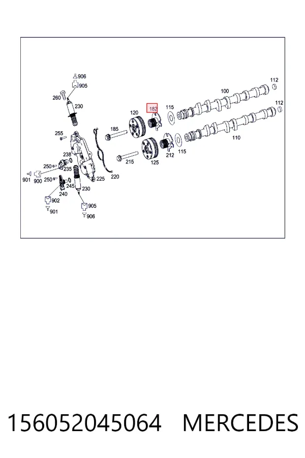  Mercedes A1560520450 ціна, від 70.62 USD